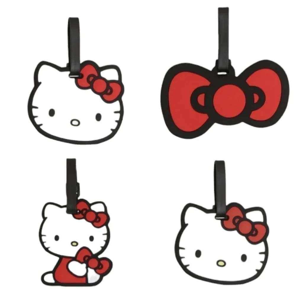 🔸️NWT Hello Kitty 4-Piece Luggage Tag Set